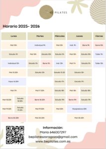 Horarios 2026
